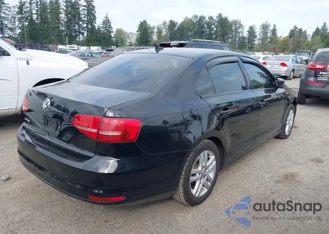 2015 Volkswagen Jetta 2.0L S z USA, uszkodzony, nr VIN 3VW2K7AJ4FM203897
